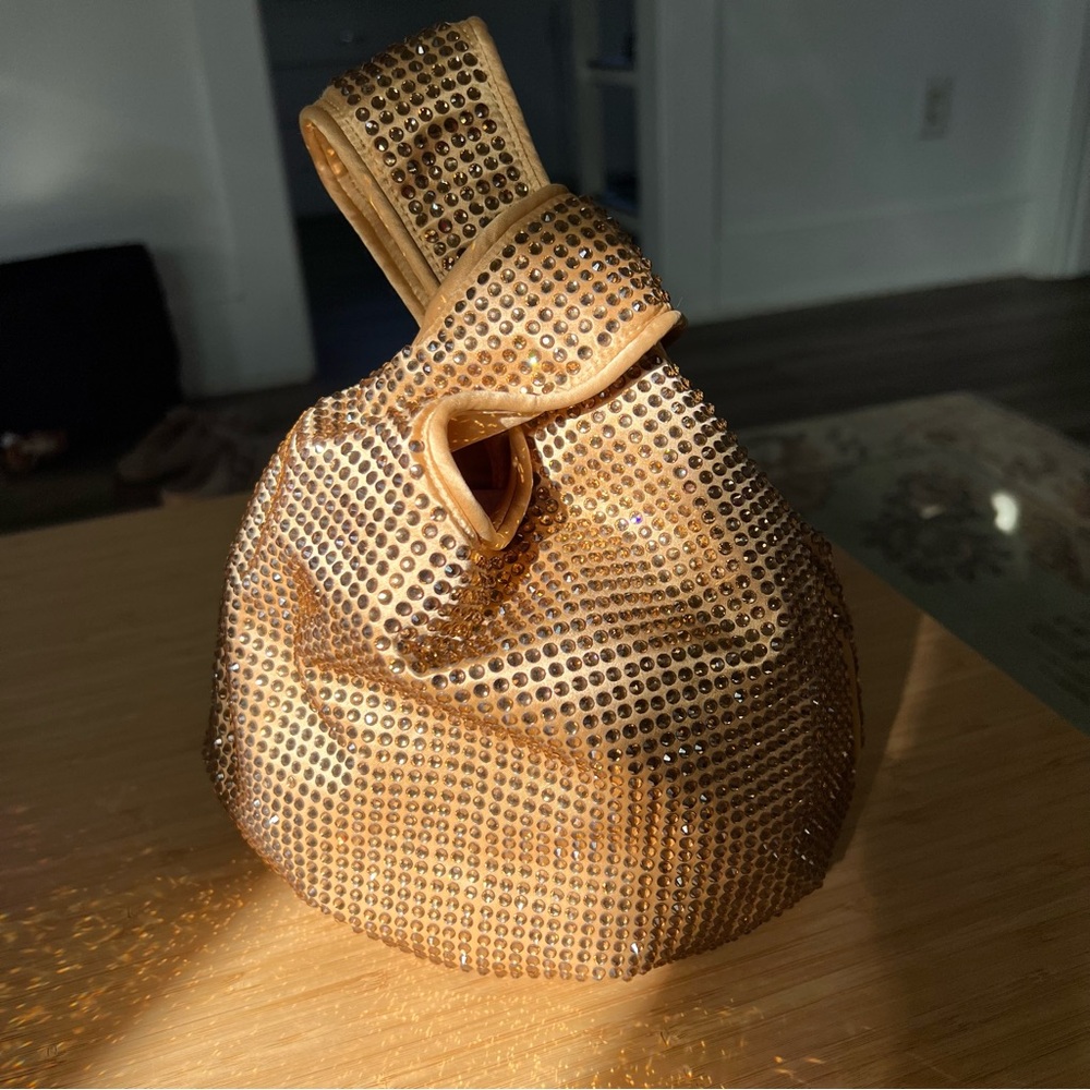 J Crew Santorini Jewel Bag in Gold, brand new with tags!